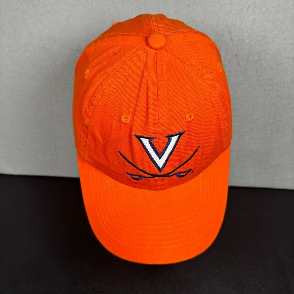 University of Virginia Cavaliers Orange Baseball Cap UVA Hat Unisex Adult OSFM